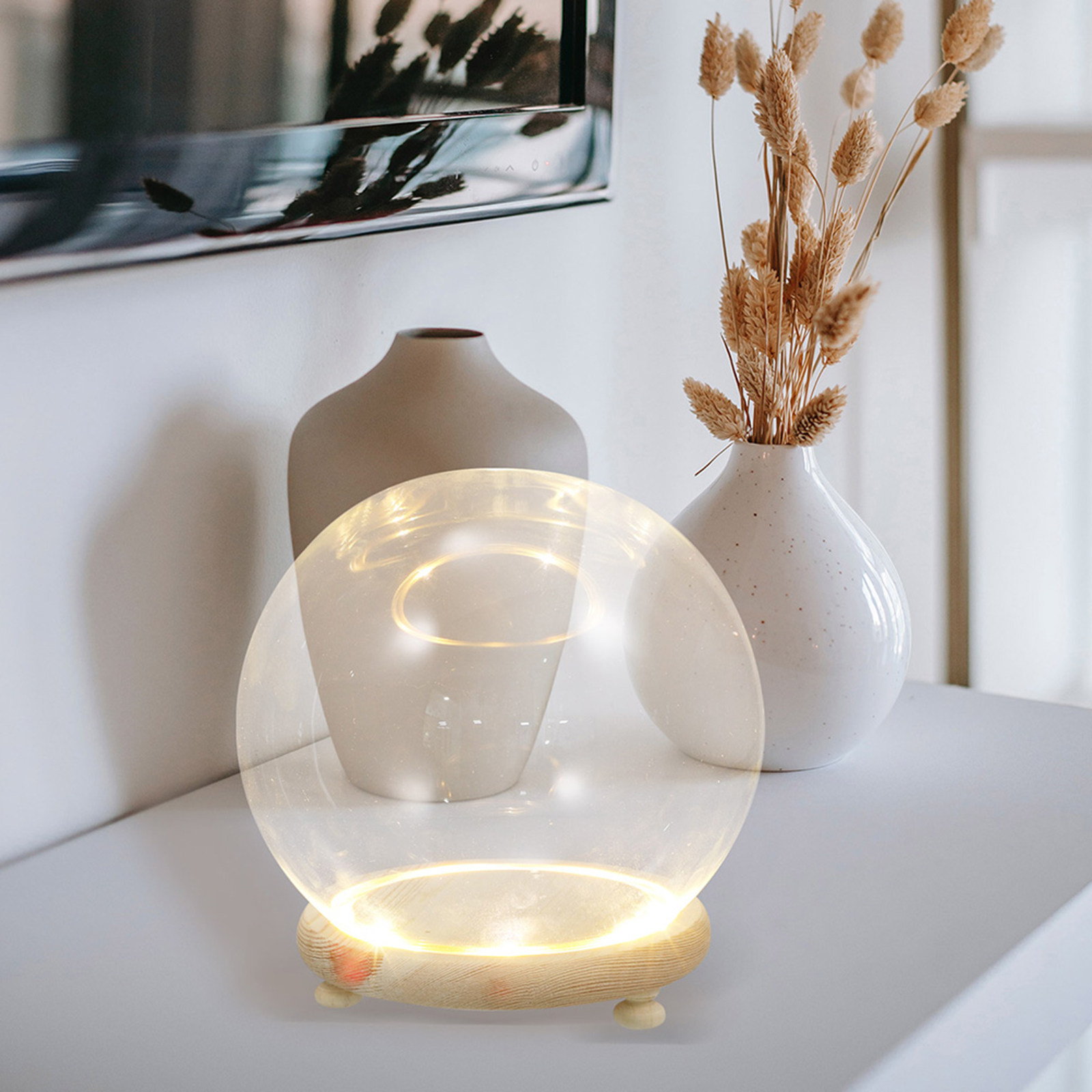 Plastic Dome Clear - Klare Glaskuppel-Abdeckung für Unsterbliche Blumen Künstliche