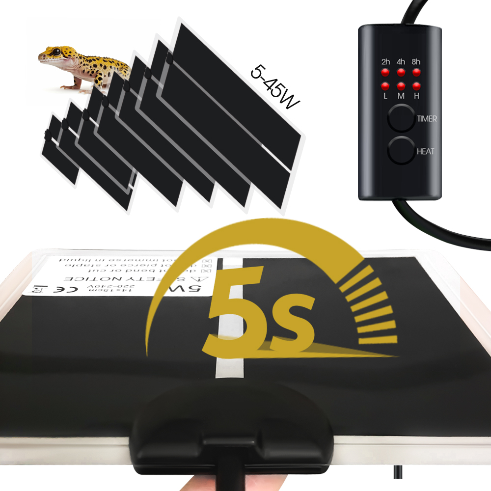 Heat Mat Seedling - EU-Stecker 5-20w Reptilien einstellbarer Temperatur regler