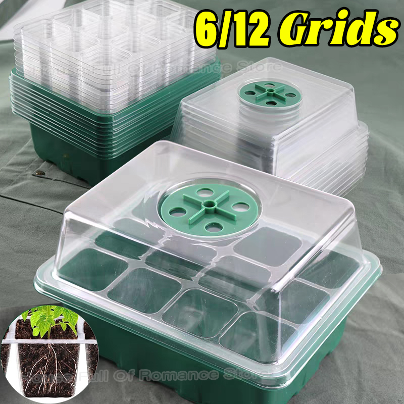 Humidity Dome Kit - Anzuchtschalen-Set für Pflanzenanzucht mit verstellbarer Feuchtigkeitskuppel