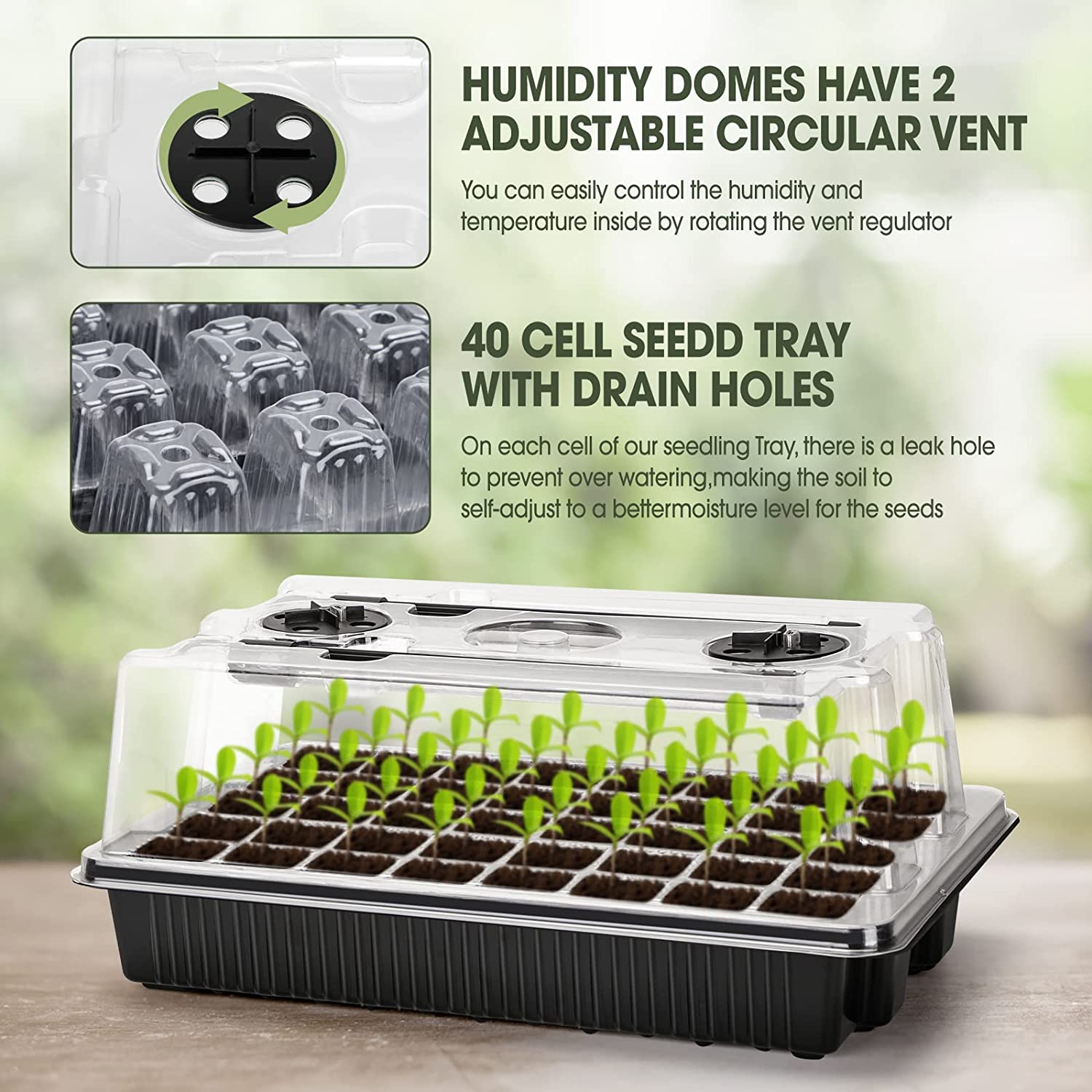 【Bestes Set】 1 Set Anzuchtscha – Humidity Dome Kit Bewertung und Preis