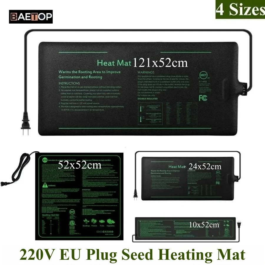 4 Größen 220 V EU-Stecker Säml – Heat Mat Seedling Bewertung und Preis