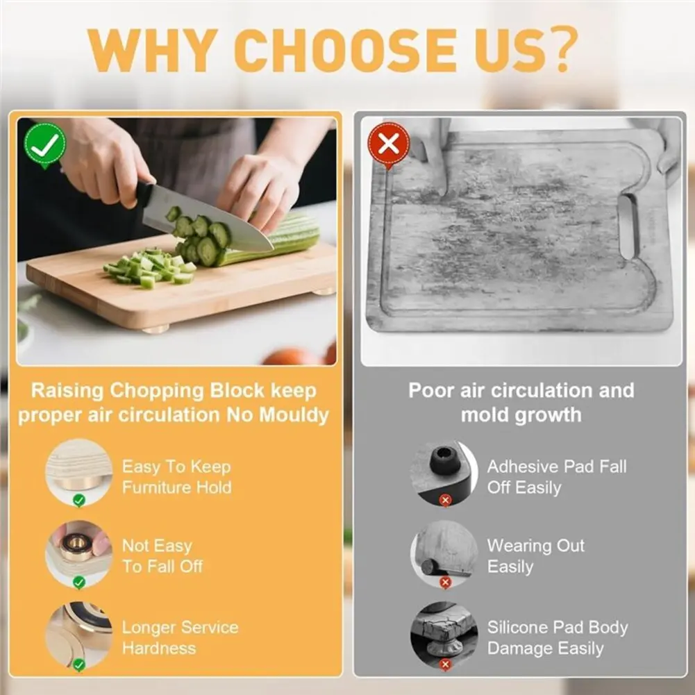 8 Messingfüße für Schneidebret – Cutting Board Foam Bewertung und Preis
