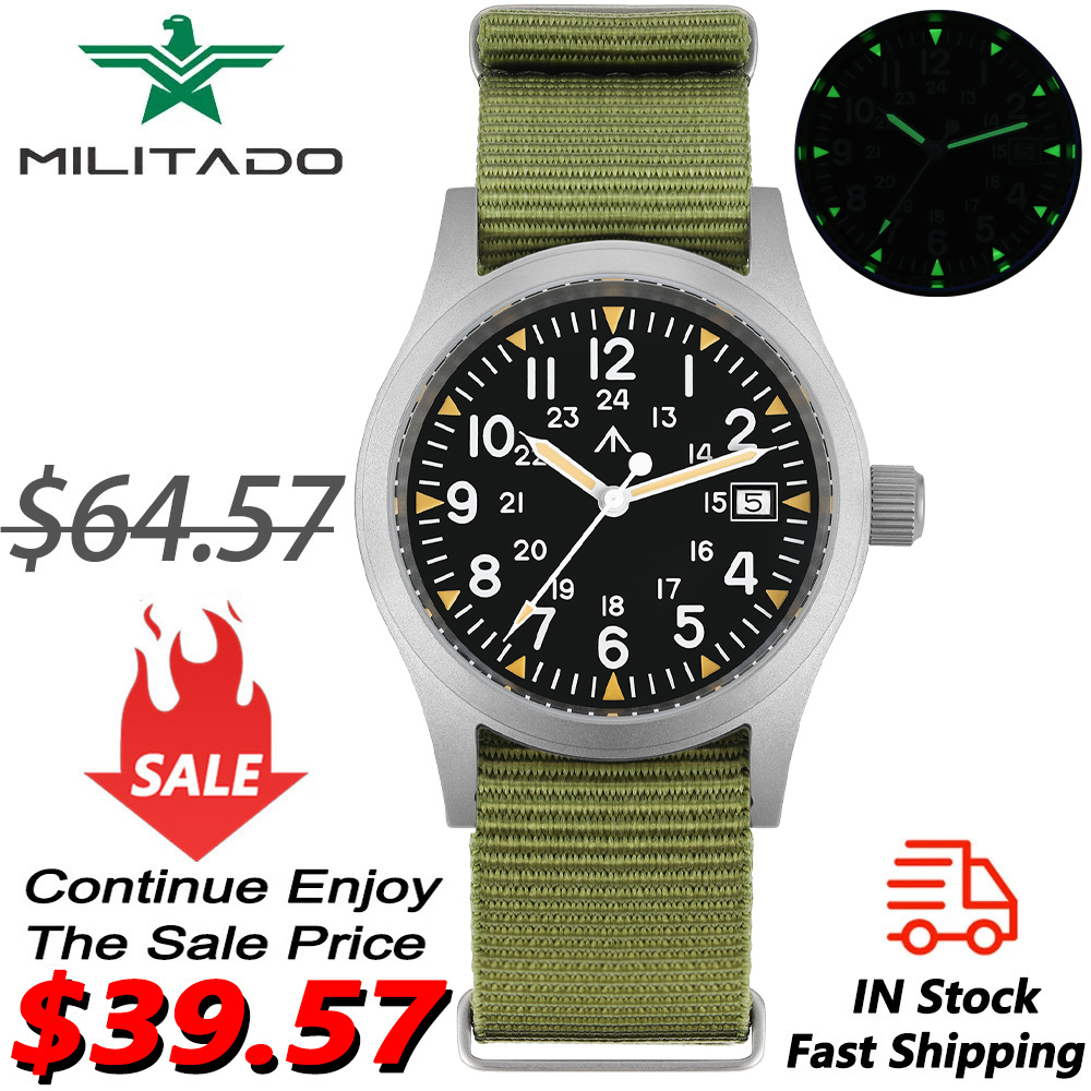 Militado ML05 Militäruhr Ronda – Plastic Dome Clear Bewertung und Preis