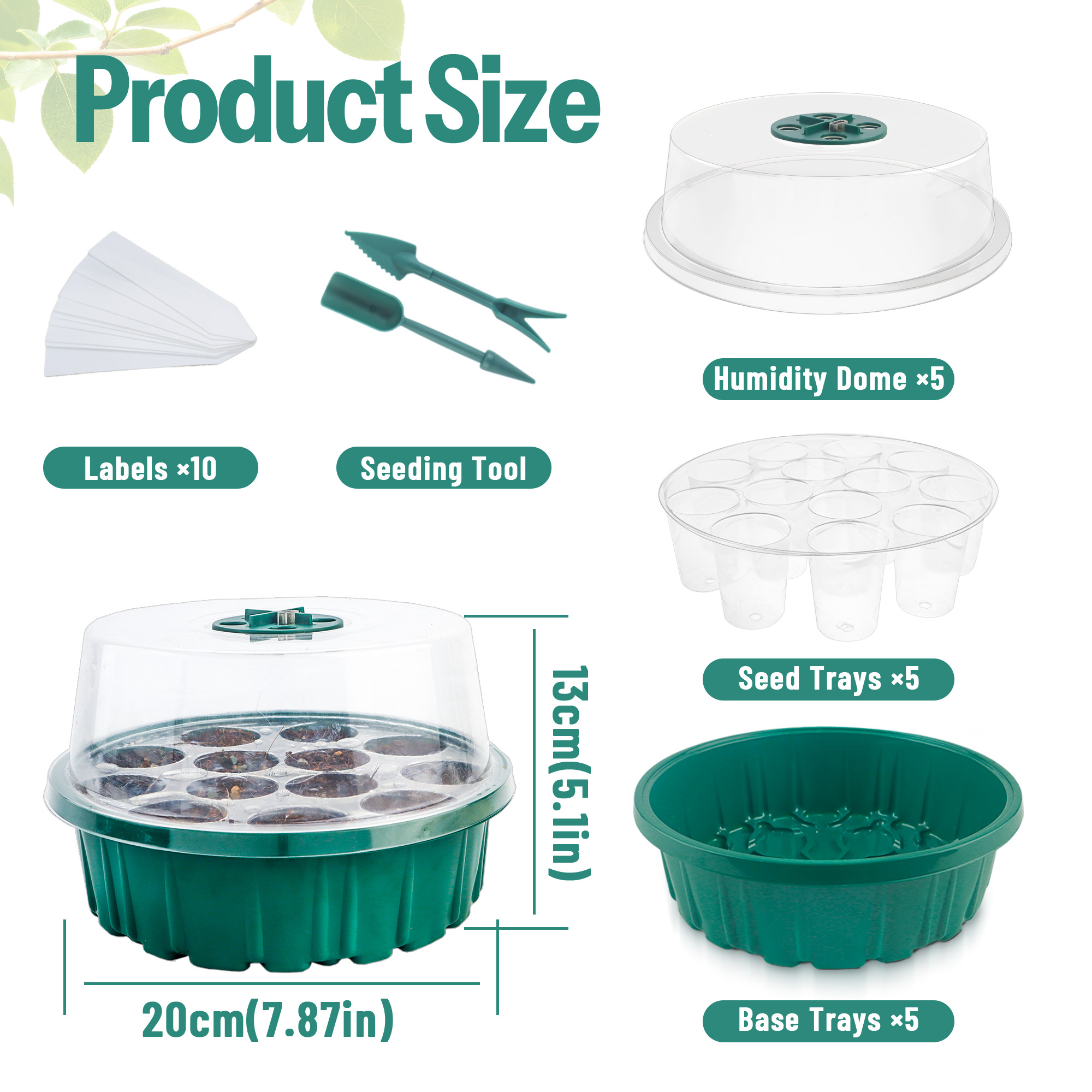 5er-Pack Anzuchtset mit Pflanz – Humidity Dome Kit Bewertung und Preis