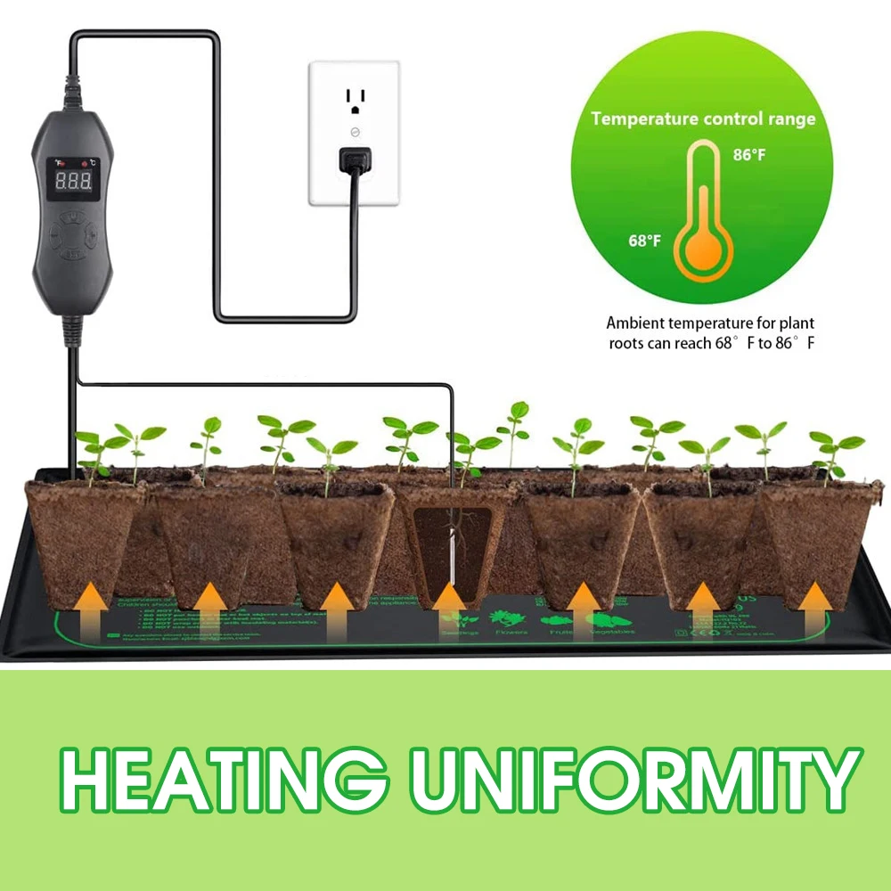 50 W EU-US/UK/AU Einstellbare  – Heat Mat Seedling Bewertung und Preis